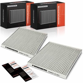 Frankberg 2 x Cabin Air Filter Pollen Filter Activated Carbon Compatible with Ducato Bus 250 2.0L-3.0L 2006-2024 Jumper Bus 2.0L-3.0L 2006-2024 Boxer Bus 2.0L-3.0L 2006-2024 Replace# 71776016