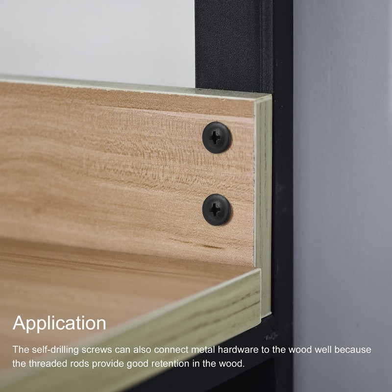 sourcing map Phillips Head Self Tapping Screws, #8 x 1"