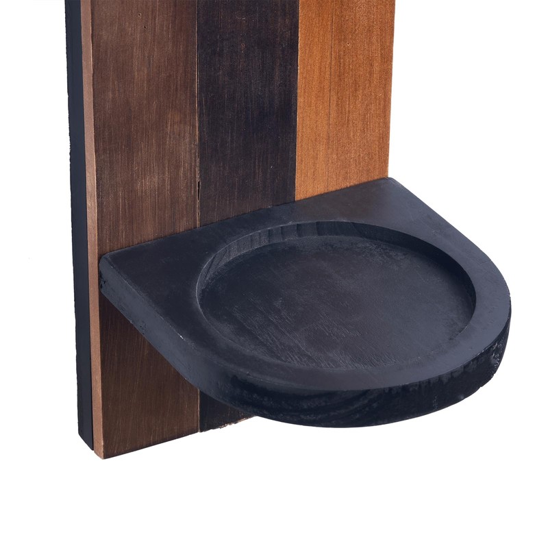 AimtoHome Wall Sconce Candle Holder Wall Mounted Wood Candle Holders