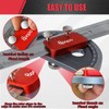 Upgrade Stainless Steel Angle Protractor– Precision 0°-180°Angle Finder for Marking