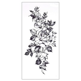 QC904 Temporary Feather Tattoo Flower Tattoo Dream Catcher Tattoo No. 77 2 Sheets