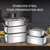 GIUOIDUO 10-Piece Stainless Steel Food Storage Container Set with Airtight