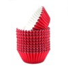 Mombake Standard Red Foil Cupcake Cases Muffin Baking Cups for