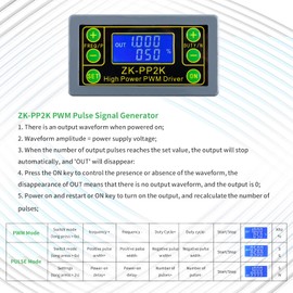 EC Buying Function Signal Generator, ZK-PP2K PWM Pulse Frequency Generator, 1Hz-150KHz PWM Motor Speed Regulation/LCD Pulse Frequency Cycle Module Adjustable Driver Module/PWM Signal Generator