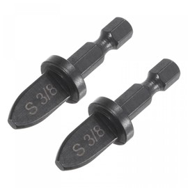 uxcell 3/8" Swaging Tool Drill 1/4" Hex Handle Repairing Flaring Tool for Air Conditioning Copper Aluminum Pipe 2Pcs