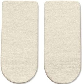 Hapad ¾ Length Heel Wedges – 3" x 9/16" Wool Felt Orthotic Inserts – Pair – Product Code HWL