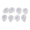 uxcell 8Pcs 2.5cm Dia Clear Single Sided Sucker Pads Hanger