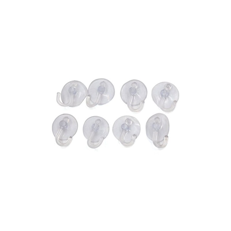 uxcell 8Pcs 2.5cm Dia Clear Single Sided Sucker Pads Hanger