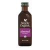 Simply Organic Almond Extract, 4 Ounce Glass Jar, Warm Sugar-free