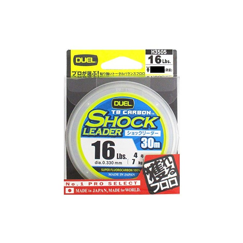 Duel Fluoroline 4 - 100 lbs TB Carbon Shock Leader,