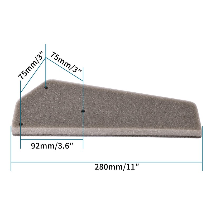 GOOFIT Air Box Schaumfilter Ersatz für GY6 49cc 50cc 139QMB
