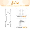 4 Pack Plate Hangers for The Wall, Suitable for 12-16