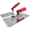 Maurerfreund, Tiling Set 2-Piece with Smoothing Trowel Rust-Proof Teeth 12