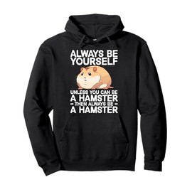 Cute Hamster Design For Men Women Kids Dwarf Hamster Lover Pullover Hoodie