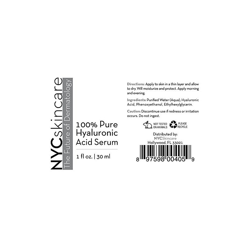 The Future of Dermatology - 100 Pure Hyaluronic Acid Serum