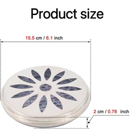 Stainless Steel Mosquito Coil Holder, Stainless Steel Coil Holder, Mosquito Spiral Holder Box, for Bedroom, Garden, Camping, Travel, Outdoor (B)
