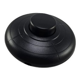 Foot Switch with Screw Contacts 1 Pin 2A 250V Black Lamp Switch