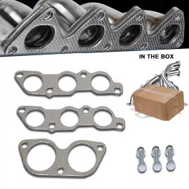 OEM-QUALITY EXHAUST MANIFOLD HEADER+GASKET COMPLETE SET W/BOLTS FOR 01-05 LEXUS IS300 ENGINE