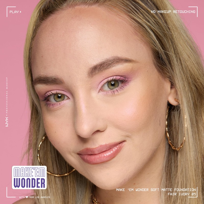 NYX PROFESSIONAL MAKEUP Make 'Em Wonder Liquid Foundation, 24HR Foundation