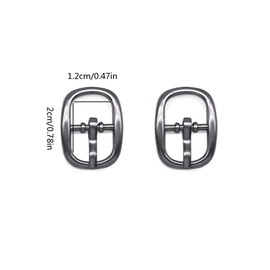 Nifocc Pack of 30 Metal Roller Buckles Mini Belt Buckles Needle Buckles with Adjustable Slider Shoe Pin Buckle for Bags Backpack Luggage Straps Leather Belt - Black, black