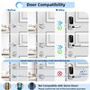Smart Door Lock with Handle,Keyless Entry Door Locks, 8-in-1 Fingerprint