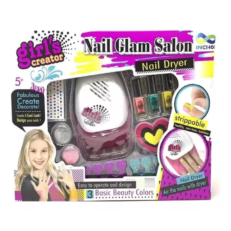 Girl´s creator Salon Belleza Juguete Decoracion Diseñar Aplicar Uñas Niña