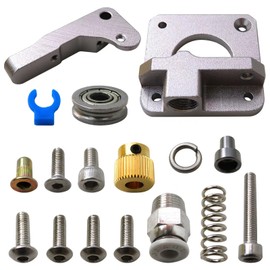 Qblahip New Ender 3 Extruder, Ender 3 V2 News Metal Extruder Aluminum MK8 Bowden Extruder 40 Teeth Drive Gear for Ender 3 Pro/Ender 5 Pro/Ender 5 Plus/CR-10 Series 3D Printer