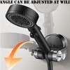 Abaigeal Integrated Suction Cup Shower Rack Adjustable Shower Head Holder