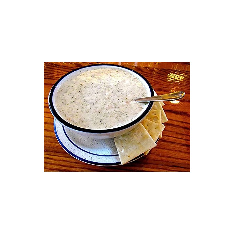 The Black Pearl Clam Chowder New England Famous Condensed Soup,