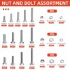 620PCS M4 M5 M6 Nut and Bolt Assortment Sets Heavy