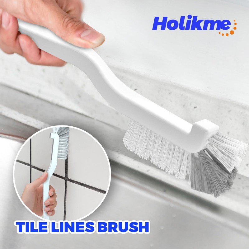 Holikme Cleaning Brush Set, Scouring Pad for Cleaning, Groove Gap
