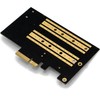 Dual M.2 PCIe Adapter for SATA (B Key) and NVMe