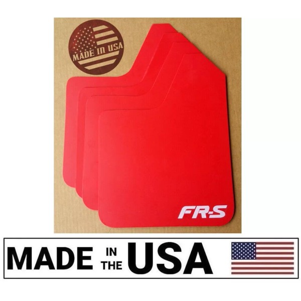 StreetRays [Originals] [SR] STARTER Mud Flaps Set RED with Custom