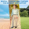 WLKPAL Adjustable & One-Button Folding Walking Cane for Women &