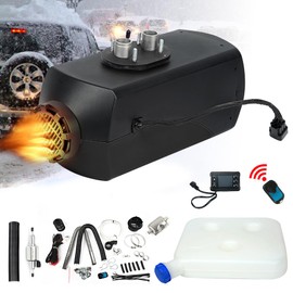 Triclicks Diesel Air Heater 12V 5KW-8KW Parking Heater Diesel Night Heater with Silencer LCD Switch Remote Control 10L Tank for Truck, Boat, Car Trailer, Motorhomes, Campervans, Caravas