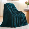 NEWCOSPLAY Super Soft Throw Blanket Dark Teal Premium Silky Flannel