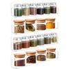 Acrylic Spice Rack Wall Mount-12 Inch, Clear Spice Shelf Storage