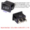 Gebildet 20Pcs 250V-110V-36V-24V-12V/6A SPDT 3 Pins 3 Position ON/Off/ON Black
