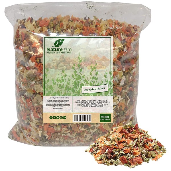 Kosher Vegetable Soup Blend Dried Dehydrated Vegetable Flakes (2 Pounds)