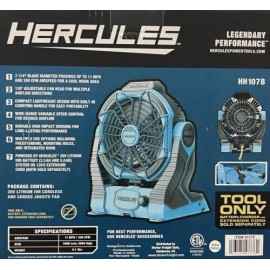 HERCULES 20V/120V Cordless Dual Power Jobsite Fan Shop (Tool Only)