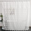 YJ YANJUN White Lace Shower Curtain - Victorian Shower Curtain