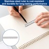 5 PCS Metal Ruler 15cm Stainless Steel Measuring Tools, Durable