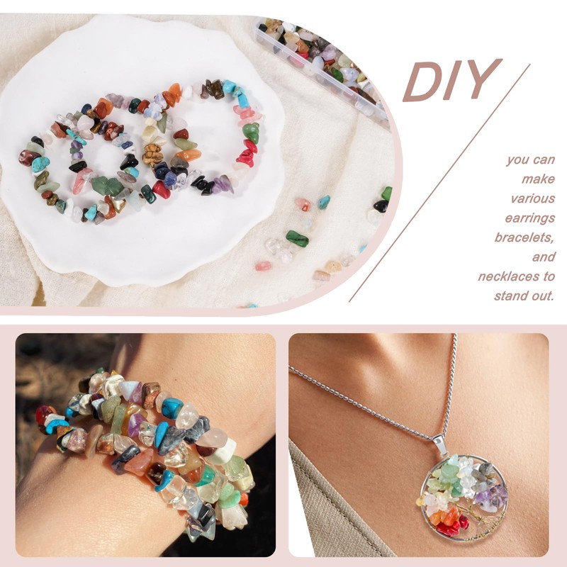 RUBY Multicolour 400pcs Beads for Threading Crystals Beads for Bracelets