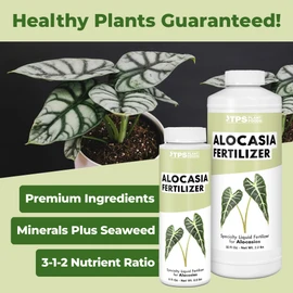 Alocasia Fertilizer – Liquid Plant Food for Bigger Leaves, Stronger Roots & Healthy Tropical Growth, 8 oz