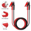 UMLIFE 6PCS Dual-Ended Alligator Clip Test Leads,15A Test Lead Wire