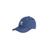 VARZAR 3D Monogram Stitch Over Fit Ball Cap Blue Denim