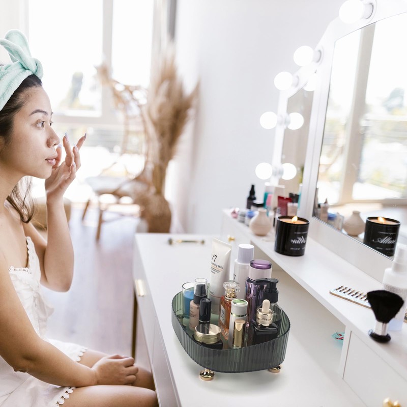 Makeup Perfume Organizer, Bathroom Vanity Tray, Decorative Dresser Tray, Countertop