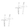 COHEALI 2sets DIY Cross Pendant Retro Jesus Tree Cross Necklace