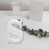 Bojueshaw White Wooden Letters,4 Inch Standing Alphabet,DIY Paintable Letters for