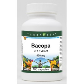 Bacopa 4:1-450 mg (100 Capsules, ZIN: 519077) - 2 Pack